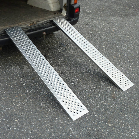 Rampa Aluminiowa o Nośności 400 KG (2 SZTUKI) Najazd Podjazd Szyny Rampa Aluminiowa o Nośności 400 KG (2 SZTUKI) Najazd Podjazd Szyny