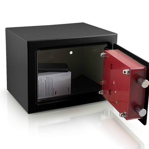 Sejf elektroniczny mini (czarny) na szyfr i kluczyki Sejf elektroniczny mini (czarny) na szyfr i kluczyki