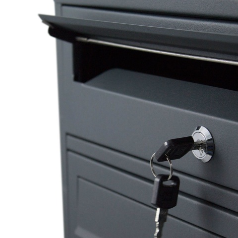 Skrzynka pocztowa lokatorska 2x6 (grafitowa) na 12 wrzutów stojąca