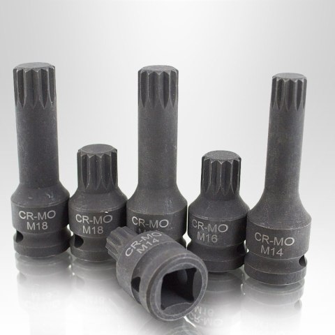 ZESTAW KLUCZY UDAROWYCH XZN SPLINE 1/2" ZESTAW KLUCZY UDAROWYCH XZN SPLINE 1/2"