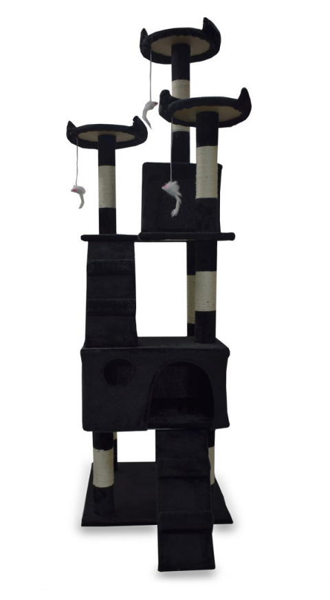 DRAPAK DLA KOTA Czarny 170cm DOMEK LEGOWISKO DOMEK DRAPAK DLA KOTA Czarny 170cm DOMEK LEGOWISKO DOMEK