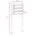 Skrzynka pocztowa lokatorska stalowa 3 wrzuty