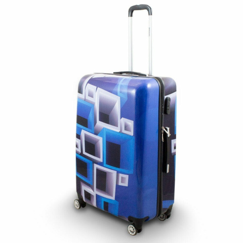 Walizki set blueiwhite Walizki set blueiwhite