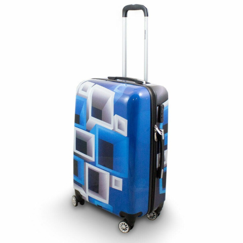 Walizki set blueiwhite Walizki set blueiwhite