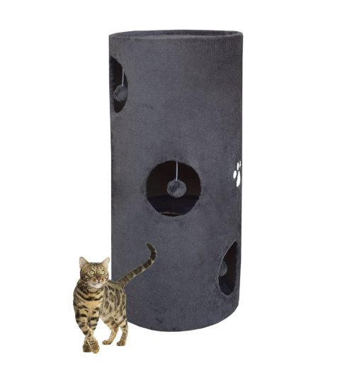 Drapak/Tuba/ Wieża/ Legowisko dla Kota 78cm Siwy Drapak/Tuba/ Wieża/ Legowisko dla Kota 78cm Siwy
