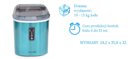 Kostkarka Maszynka Do Lodu Niebieska Stołowa Kostkarka Maszynka Do Lodu Niebieska Stołowa