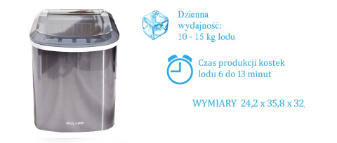Kostkarka Maszynka Do Lodu Szara Stołowa Kostkarka Maszynka Do Lodu Szara Stołowa