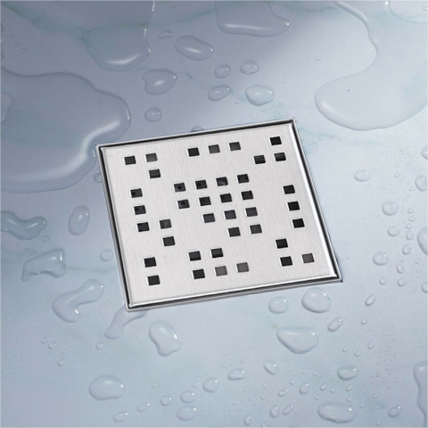 ODPŁYW KWADRATOWY PIXEL STAL NIERDZEWNA ŚCIEK PRYSZNICOWY BRODZIK 12X12 ODPŁYW KWADRATOWY PIXEL STAL NIERDZEWNA ŚCIEK PRYSZNICOWY BRODZIK 12X12