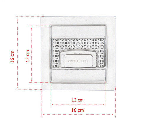 ODPŁYW KWADRATOWY PIXEL STAL NIERDZEWNA ŚCIEK PRYSZNICOWY BRODZIK 12X12 ODPŁYW KWADRATOWY PIXEL STAL NIERDZEWNA ŚCIEK PRYSZNICOWY BRODZIK 12X12