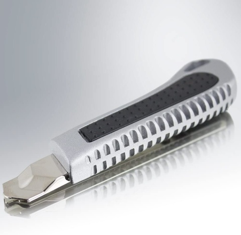 100szt. Nożyk Do Tapet 18mm Aluminiowy Łamane Ostrze