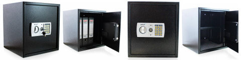 KASA PANCERNA SEJF ELEKTRONICZNY KOD SZYFR KLUCZE CZARNY