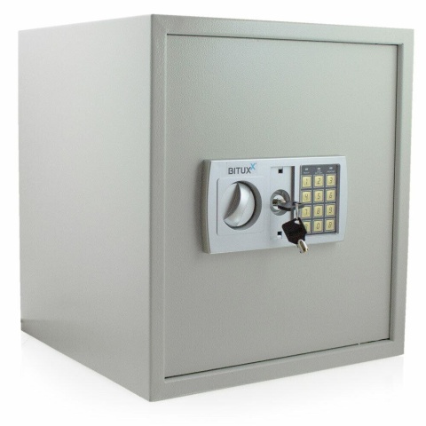 POJEMNY SEJF ELEKTRONICZNY DUŻY SZYFR 37L 36x40cm
