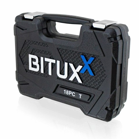 Zestaw kluczy bitów 18 elementów TORX Bituxx Nasadki Zestaw kluczy bitów 18 elementów TORX Bituxx Nasadki