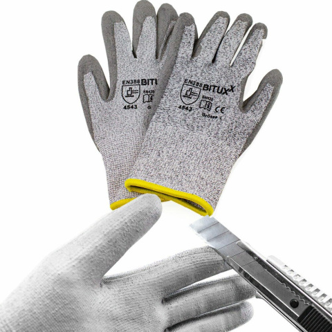 RĘKAWICZKI RĘKAWICE POWŁOKA PU ROBOCZE S-XXL 50 PAR RĘKAWICZKI RĘKAWICE POWŁOKA PU ROBOCZE S-XXL 50 PAR