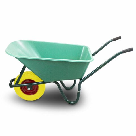 Taczka Ogrodowa/Budowlana Jednokołowa PU 100L 250kg Misa PVC Żólte Koło Taczka Ogrodowa/Budowlana Jednokołowa PU 100L 250kg Misa PVC Żólte Koło