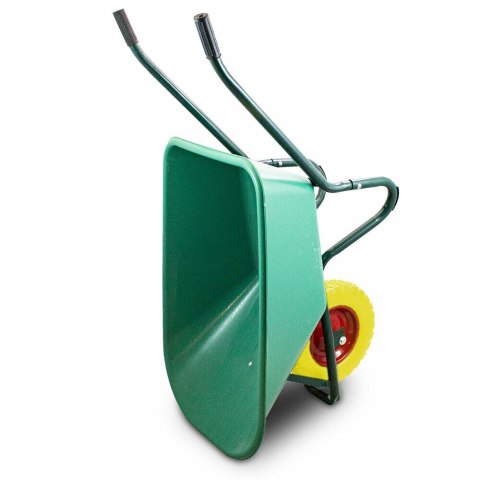 Taczka Ogrodowa/Budowlana Jednokołowa PU 100L 250kg Misa PVC Żólte Koło Taczka Ogrodowa/Budowlana Jednokołowa PU 100L 250kg Misa PVC Żólte Koło