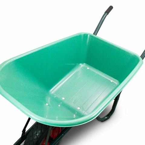 Taczka Ogrodowa/Budowlana Jednokołowa PU 100L 250kg Misa PVC Czarne Koło Taczka Ogrodowa/Budowlana Jednokołowa PU 100L 250kg Misa PVC Czarne Koło