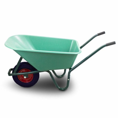 Taczka Ogrodowa/Budowlana Jednokołowa PU 100L 250kg Misa PVC Czarne Koło Taczka Ogrodowa/Budowlana Jednokołowa PU 100L 250kg Misa PVC Czarne Koło