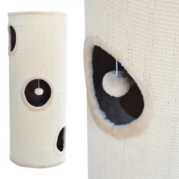 Drapak/Tuba/ Wieża/Legowisko dla Kota 100cm Beżowa