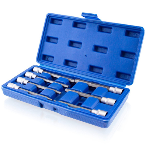 ZESTAW DŁUGICH NASADEK 3/8" HEX, SPLINE XZN I TORX 110MM 21 ELEMENTÓW ZESTAW DŁUGICH NASADEK 3/8" HEX, SPLINE XZN I TORX 110MM 21 ELEMENTÓW