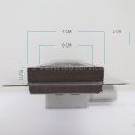 Odpływ liniowy Czarny Szklany z syfonem 100cm