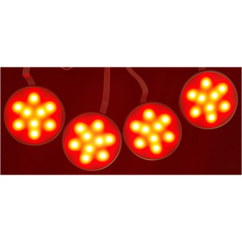 4x Reflektor RGB LED Como Multicolor z pilotem 4x Reflektor RGB LED Como Multicolor z pilotem