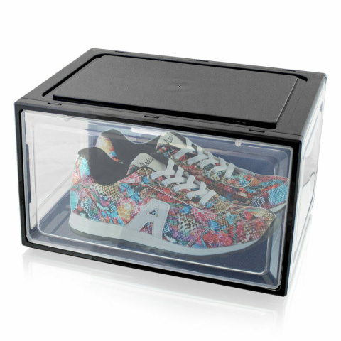 6x BOX NA BUTY ORGANIZER PUDEŁKO CZARNE do rozm. 47 6x BOX NA BUTY ORGANIZER PUDEŁKO CZARNE do rozm. 47