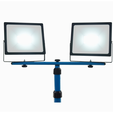 Lampa LED naświetlacz 2x50W na statywie budowlana Lampa LED naświetlacz 2x50W na statywie budowlana