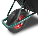 Taczka Ogrodowa/Budowlana Jednokołowa 100L 250kg Misa PVC CZARNA Czarne koło PU