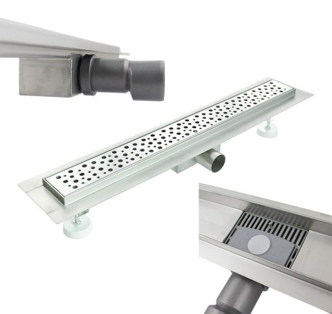 Odpływ Liniowy TROPFEN z syfonem prysznicowy brodzik stalowy 110CM Odpływ Liniowy TROPFEN z syfonem prysznicowy brodzik stalowy 110CM
