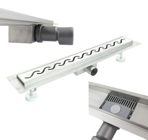 ODPŁYW LINIOWY PODŁOGOWY WELLE Z SYFONEM PRYSZNICOWY STAL NIERDZEWNA 70CM ODPŁYW LINIOWY PODŁOGOWY WELLE Z SYFONEM PRYSZNICOWY STAL NIERDZEWNA 70CM