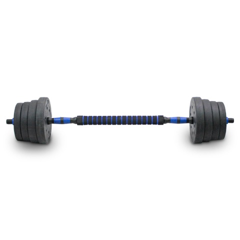 Zestaw hantli ciężarków 2w1 30kg ze sztangą hantle hantelki ciężarki