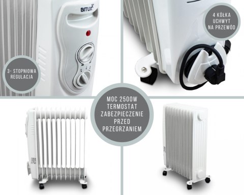 Elektryczny grzejnik olejowy 2500W Elektryczny grzejnik olejowy 2500W