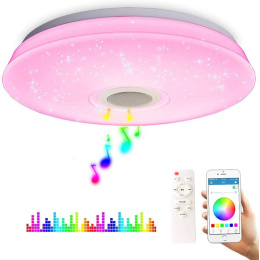Lampa sufitowa z głośnikiem bluetooth SMART APP
