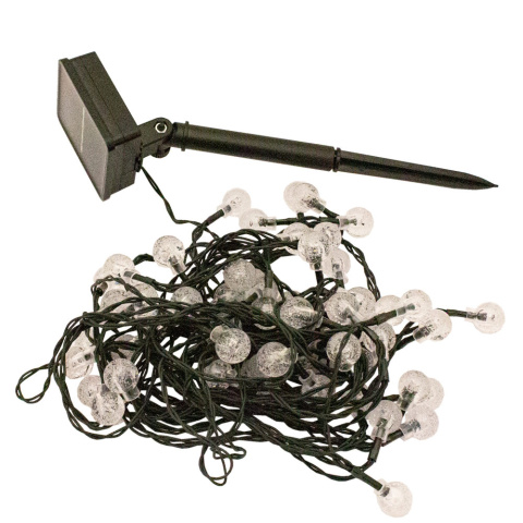 Lampki solarne światełka łańcuch 60 LED 10m Lampki solarne światełka łańcuch 60 LED 10m