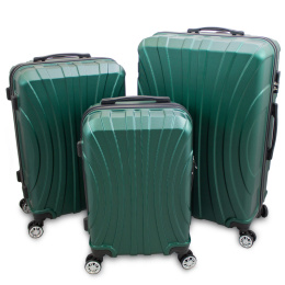 Walizki podróżne bagaż M L XL ciemnozielone