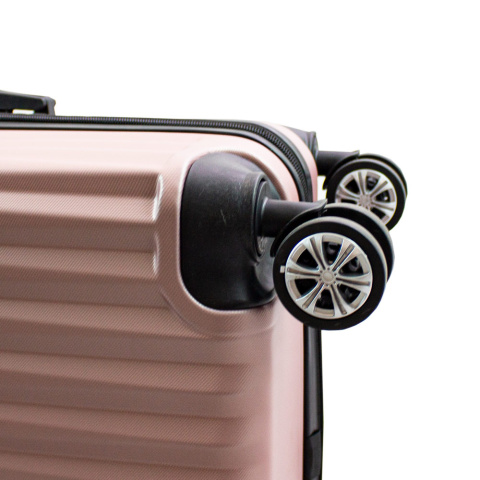 Zestaw 3 walizek podróżnych BARUT rosegold Zestaw 3 walizek podróżnych BARUT rosegold