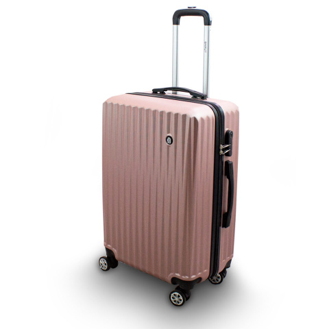 Zestaw 3 walizek podróżnych BARUT rosegold Zestaw 3 walizek podróżnych BARUT rosegold