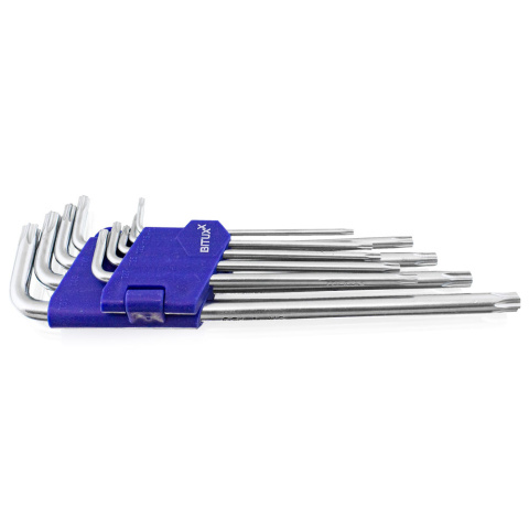 Zestaw kluczy TORX z kulką T10-T50 9el. Zestaw kluczy TORX z kulką T10-T50 9el.