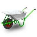Taczka Ogrodowa/Budowlana Jednokołowa PU 100L 250kg Misa PVC Czarne Koło