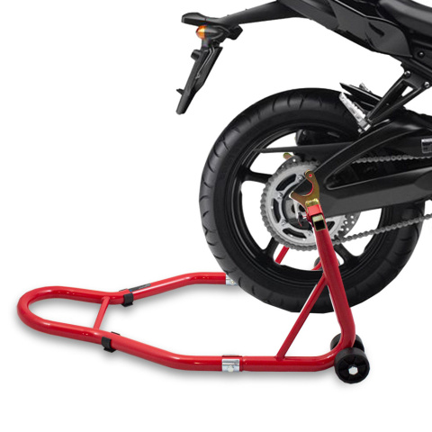 Stojak do motocykla motoru na tylne koło czerwony Stojak do motocykla motoru na tylne koło czerwony
