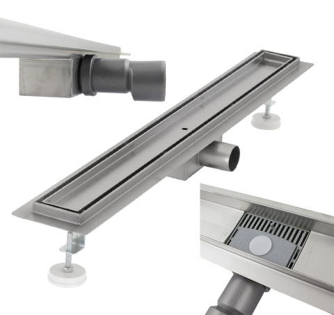Odpływ Liniowy BEFLIESBAR z syfonem płytkę prysznicowy brodzik stalowy 140cm Odpływ Liniowy BEFLIESBAR z syfonem płytkę prysznicowy brodzik stalowy 140cm