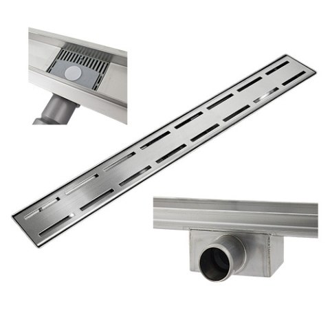 ODPŁYW LINIOWY PODŁOGOWY LINE Z SYFONEM PRYSZNICOWY STAL NIERDZEWNA 80CM ODPŁYW LINIOWY PODŁOGOWY LINE Z SYFONEM PRYSZNICOWY STAL NIERDZEWNA 80CM