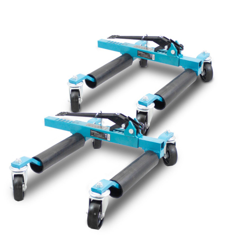 2x Wózek rolka pod koła z podnośnikiem mechanicznym do 1120kg 2x Wózek rolka pod koła z podnośnikiem mechanicznym do 1120kg