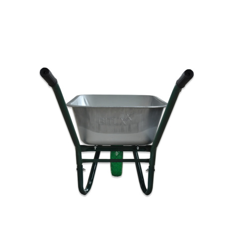 Taczka ogrodowa z zielonym kołem PU do 250kg 100l Taczka ogrodowa z zielonym kołem PU do 250kg 100l
