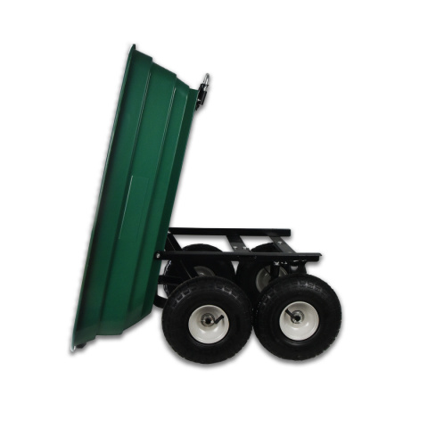 Wózek ogrodowy taczka wywrotka na 4 kółkach transportowy 120L 240kg Wózek ogrodowy taczka wywrotka na 4 kółkach transportowy 120L 240kg