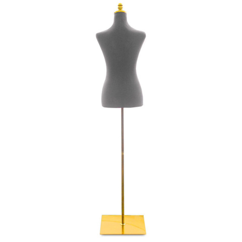 Manekin krawiecki damski elegancki na nóżce szary Manekin krawiecki damski elegancki na nóżce szary