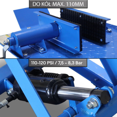 Podnośnik nożycowy hydrauliczny platforma serwisowa do motocykli do 364kg Podnośnik nożycowy hydrauliczny platforma serwisowa do motocykli do 364kg