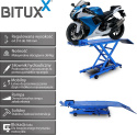 Podnośnik nożycowy hydrauliczny platforma serwisowa do motocykli do 364kg