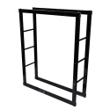Stojak na drewno kominkowe opałowe 80x25x100cm